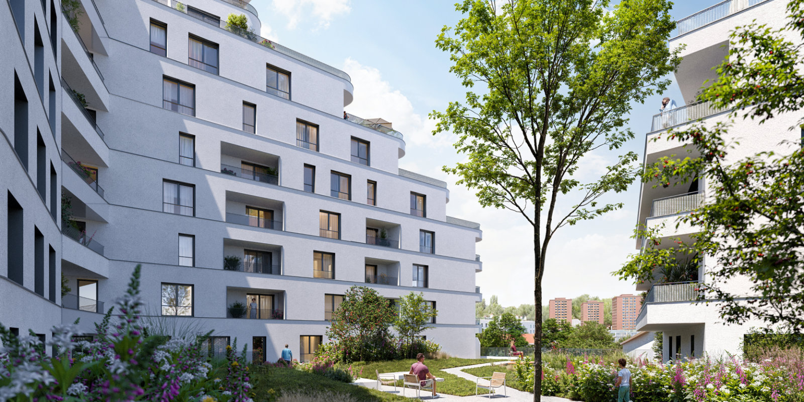 appartement neuf vue d'ilot millerose 2 à l'hay les roses