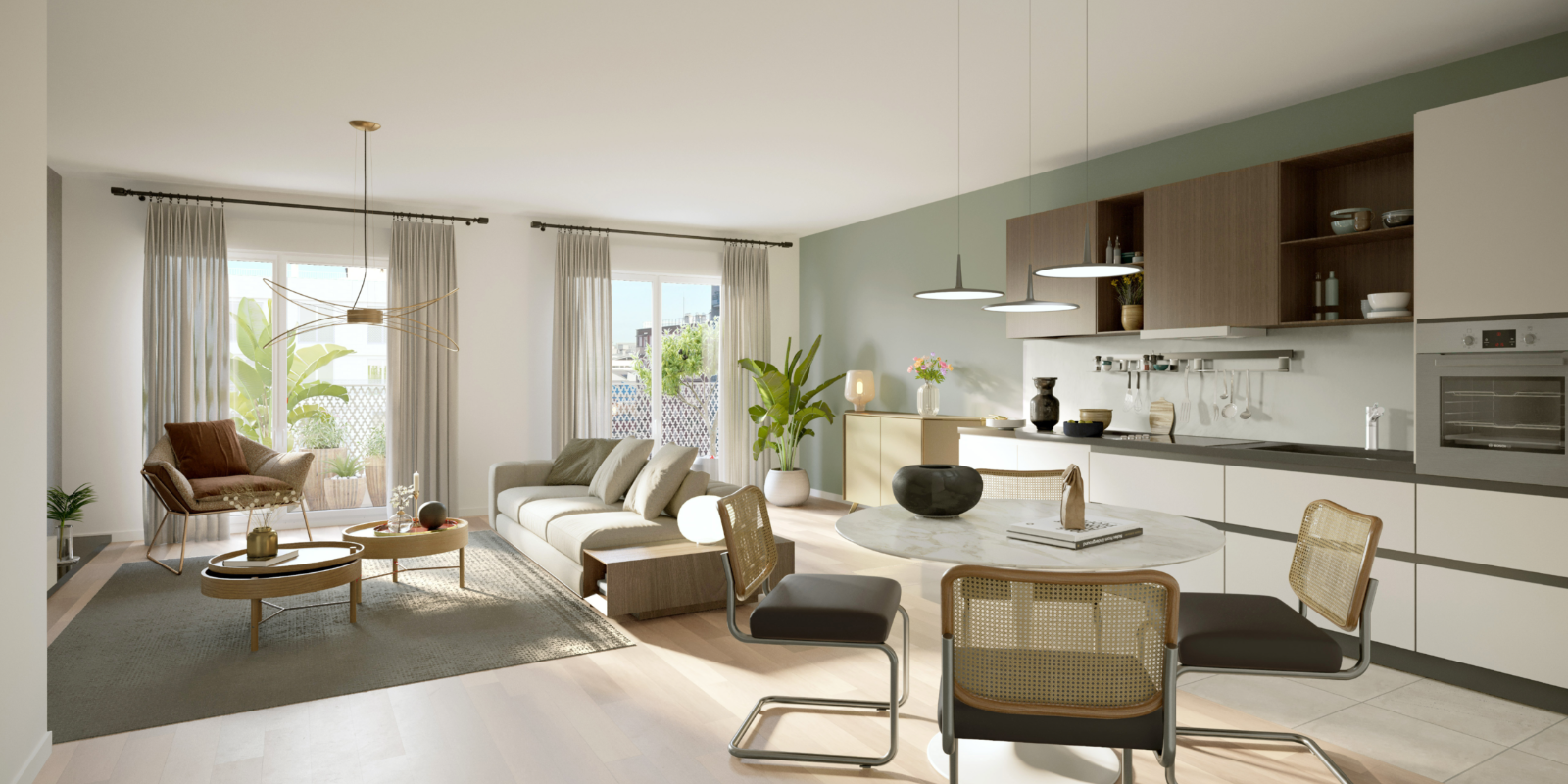 appartement neuf pers interieure Les Venelles du Landy à St Denis