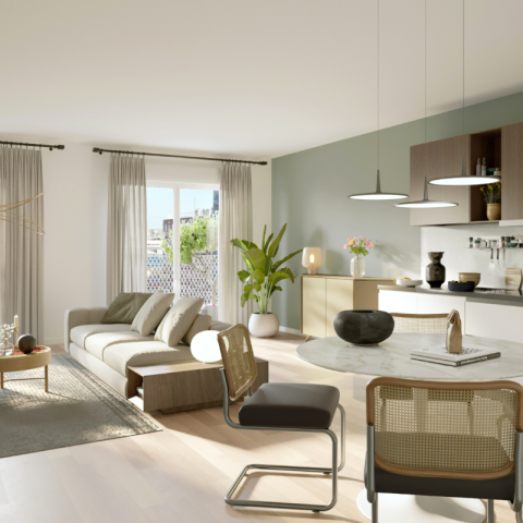 appartement neuf pers interieure Les Venelles du Landy à St Denis