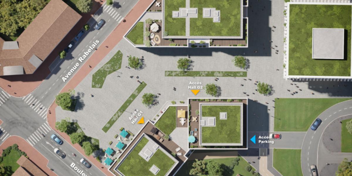 plan masse vue du ciel fontenay sous bois