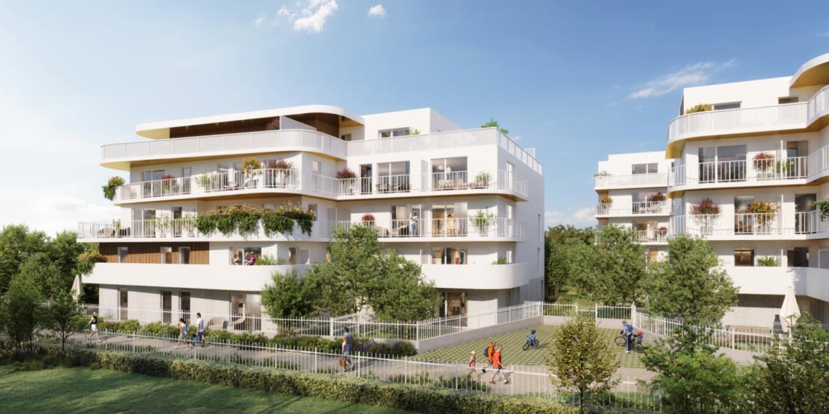appartement neuf pers exterieure vue coté villiers-sur-Marne Le Domaine des Prunais